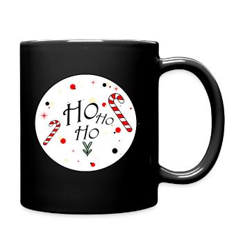 Ho Ho Ho - Full Colour Mug - black - Right