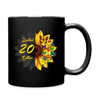 Édition limitée 20 Anniversaire Tournesol - Mug uni - noir - Droite