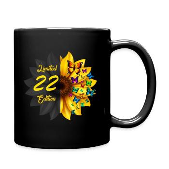 Édition limitée 22 Anniversaire Tournesol - Mug uni - noir - Droite