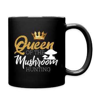 Mushroom pickers and mushroom friends - Full Colour Mug - black - Right