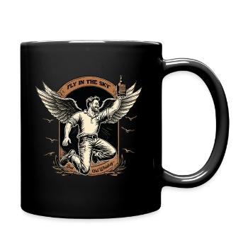 Fly in the sky - Mug uni - noir - Droite