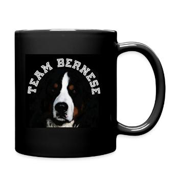 Bernese Mountain Dog - Full Colour Mug - black - Right