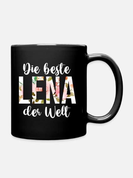 Lena - Tasse einfarbig - Schwarz