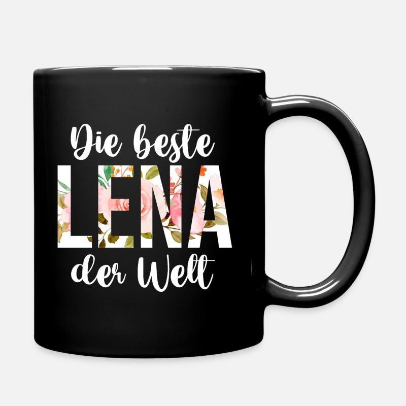 Lena - Tasse einfarbig - Schwarz