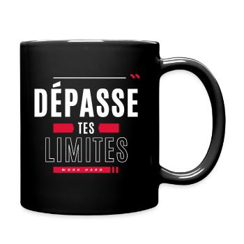dépasse tes limites musculation fitness - Mug uni - noir - Droite