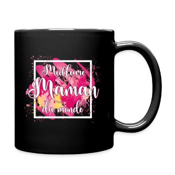 Fête des mères cadeau meilleure maman du monde - Mug uni - noir - Droite