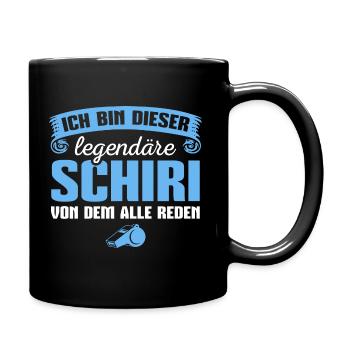 Schiri Legendärer Schiedsrichter - Tasse einfarbig - Schwarz - Rechts