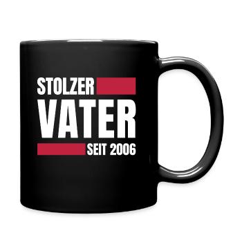 Stolzer Vater 2006 - Tasse einfarbig - Schwarz - Rechts