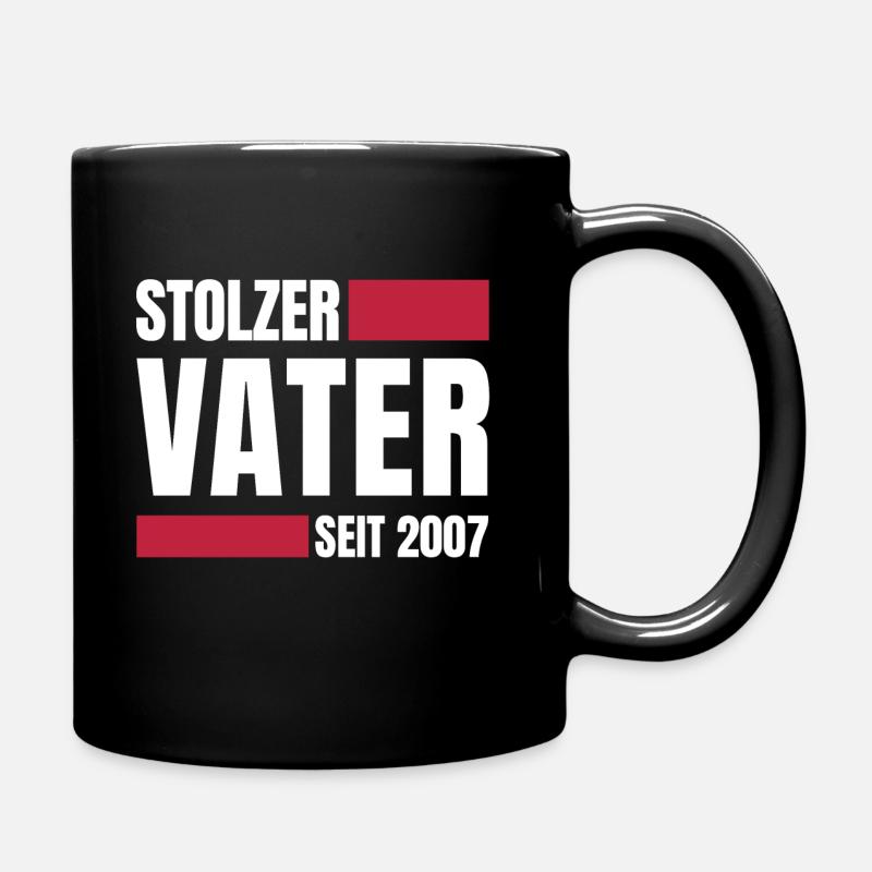 Stolzer Vater 2007 - Tasse einfarbig - Schwarz