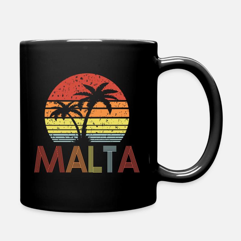 Malta - Full Colour Mug - black