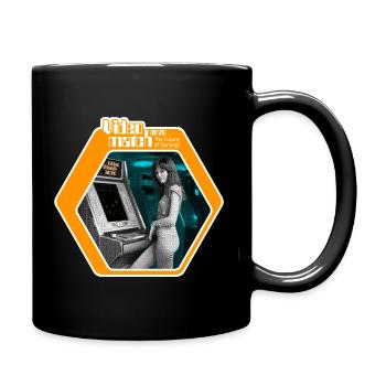 VideoMatch: The Future of Gaming, Retro 70s Arcade - Full Colour Mug - black - Right