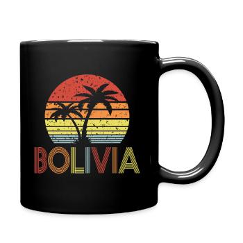 Bolivia - Tasse einfarbig - Schwarz - Rechts