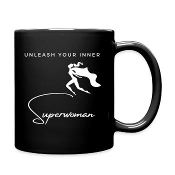 Unleash Your Inner Superwoman - Full Colour Mug - black - Right