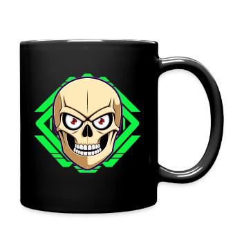 Crâne - Mug uni - noir - Droite