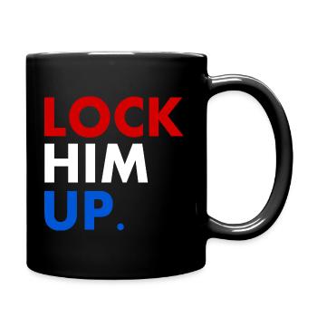 Lock him up - Tasse einfarbig - Schwarz - Rechts