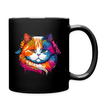 Fat Splash Cat - Mug uni - noir - Droite