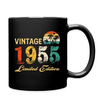 Vintage 1955 Limited Edition Made In 1955 Birthday - Full Colour Mug - black - Right