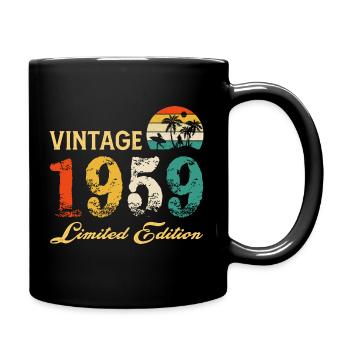 Vintage 1959 Limited Edition Made In 1959 Birthday - Full Colour Mug - black - Right