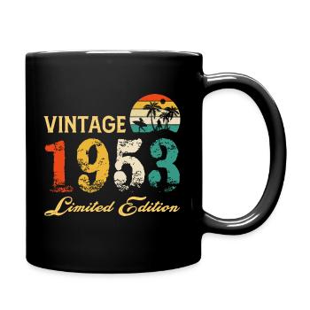 Vintage 1953 Limited Edition Made In 1953 Birthday - Full Colour Mug - black - Right
