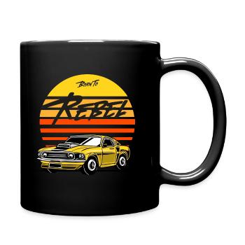 Né pour Rebel Muscle Racing Car - Mug uni - noir - Droite