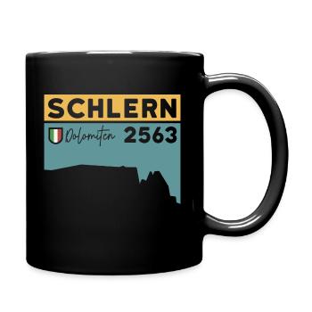 Schlern Sciliar Dolomiten Höhe Wanderung Südtirol - Tasse einfarbig - Schwarz - Rechts