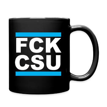 FCKCSU - FCK CSU - Tasse einfarbig - Schwarz - Rechts