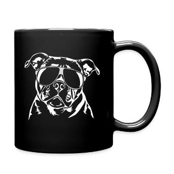 OLD ENGLISH BULLDOG cool Sonnenbrille Wilsigns - Tasse einfarbig - Schwarz - Rechts