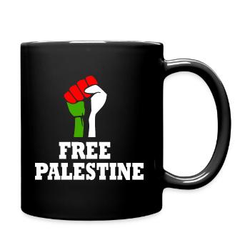 Free palestine - Full Colour Mug - black - Right