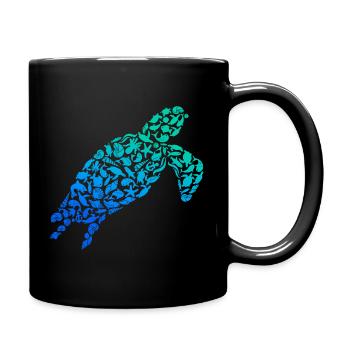 Turtle Sea Turtle Water Turtle - Full Colour Mug - black - Right