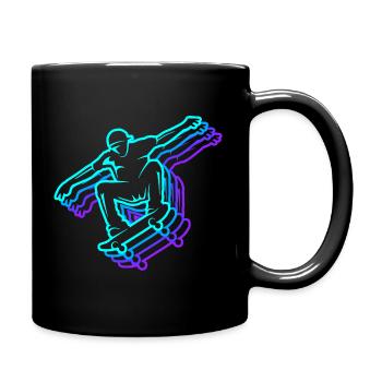 Skater Skateboarder Hommes Skateboard Enfants - Mug uni - noir - Droite