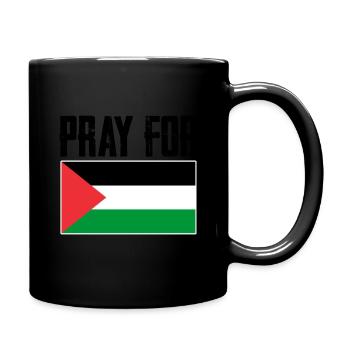 priez pour la Palestine - Mug uni - noir - Droite