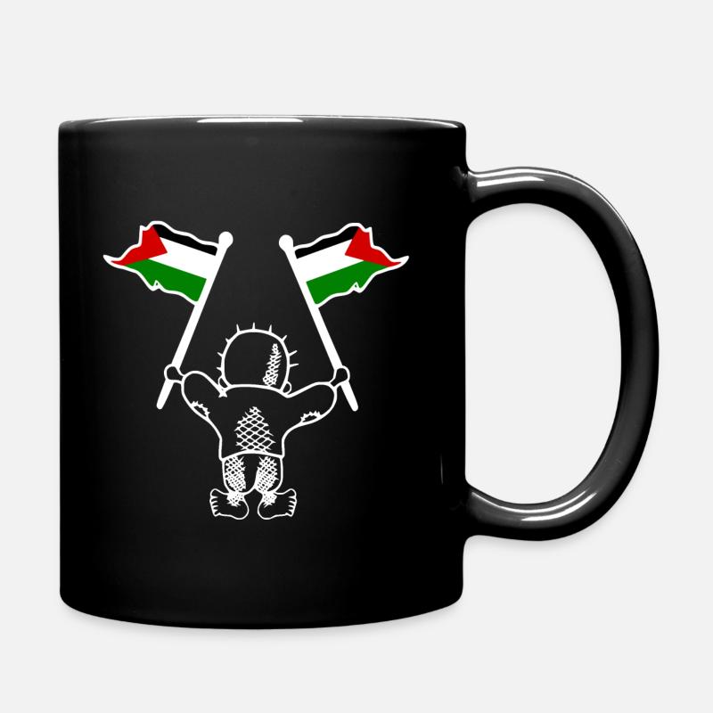 Free palestine handala - Tasse einfarbig - Schwarz
