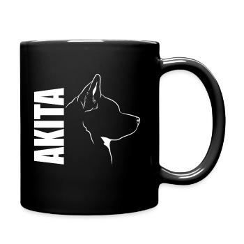 Akita Profil Chiens Chien Wilsigns - Mug uni - noir - Droite