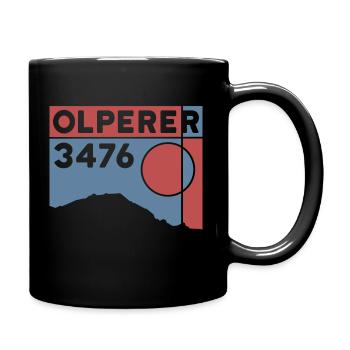 Olperer Nordgrat Brücke Überschreitung Wanderung - Tasse einfarbig - Schwarz - Rechts