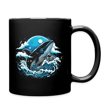 Space Whale Imagination - Full Colour Mug - black - Right