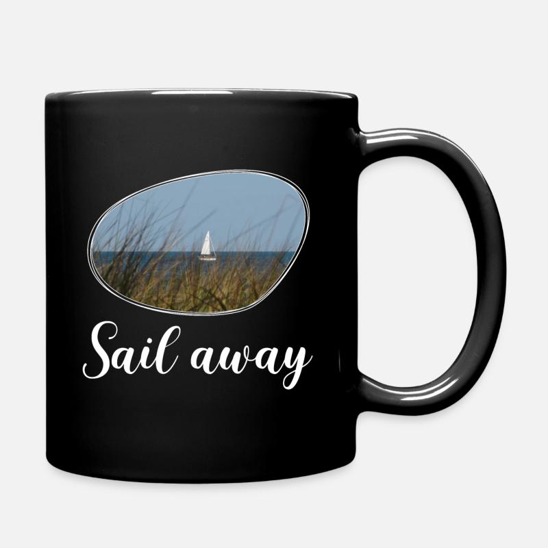 Sail away - Mug uni - noir