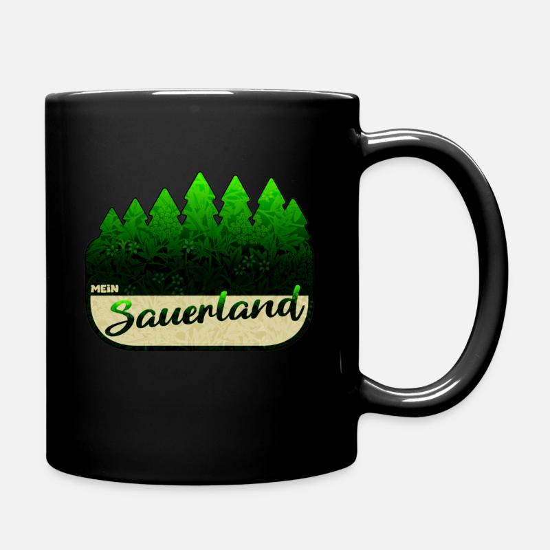 Mein Sauerland, Heimatliebe - Tasse einfarbig - Schwarz