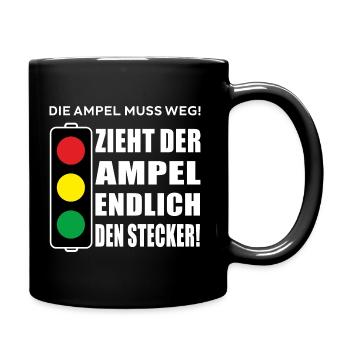 Enfin débranche le feu de circulation - Mug uni - noir - Droite