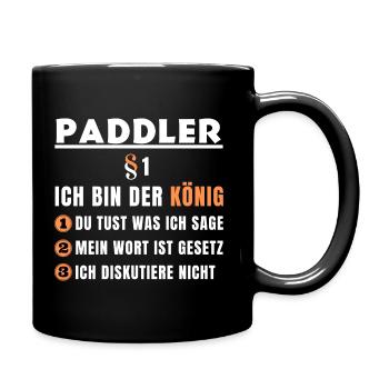 Cadeau de pagayeur - je suis le roi - Mug uni - noir - Droite