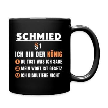 Blacksmith Gift - I Am The King - Full Colour Mug - black - Right