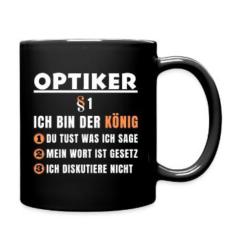 Optometrist Gift - I'm the King - Full Colour Mug - black - Right