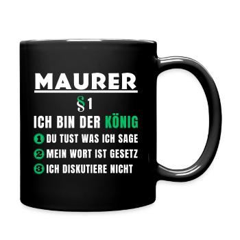 Mason Gift - I Am The King - Full Colour Mug - black - Right