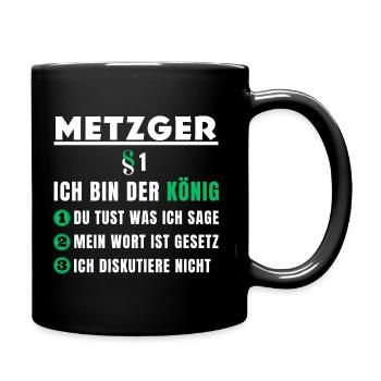 Butcher Gift - I Am the King - Full Colour Mug - black - Right