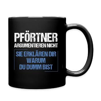 Gatekeepers don't argue - Full Colour Mug - black - Right