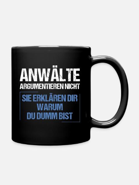 Lawyers don't argue - Full Colour Mug - black