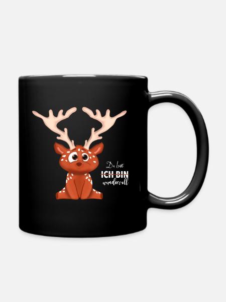 Tu es merveilleux avec des bébés cerfs - Mug uni - noir