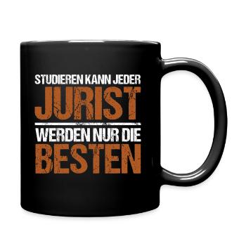 Anyone can study - Jurist Edition - Full Colour Mug - black - Right