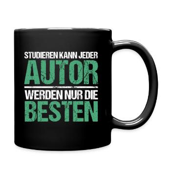 Anyone can study - Author Edition - Full Colour Mug - black - Right