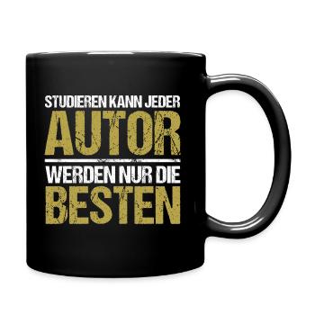 Anyone can study - Author Edition - Full Colour Mug - black - Right