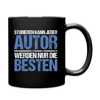 Anyone can study - Author Edition - Full Colour Mug - black - Right